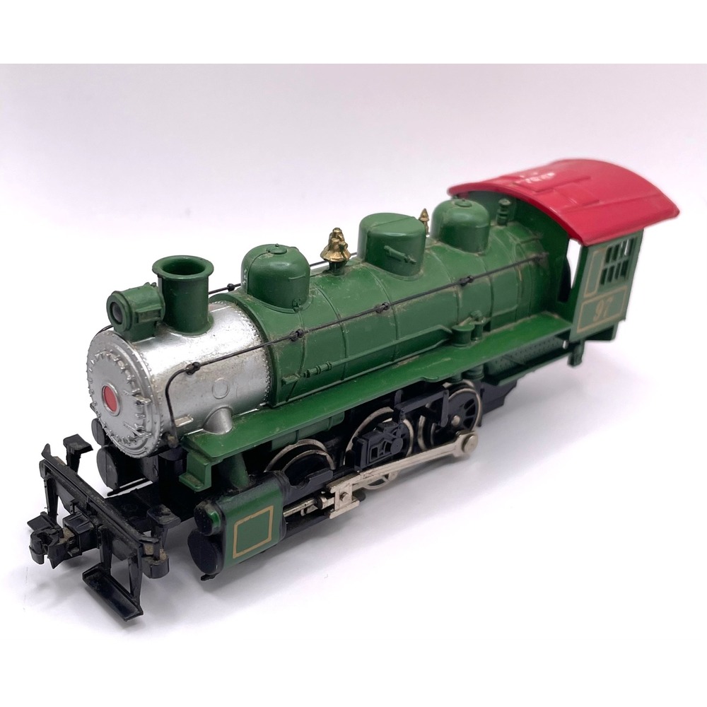 Bachmann Steam Locomotive Train Small Green 97 Engine HO Scale Vintage